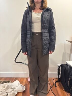 The North Face Black Quilted Hooded Jacket